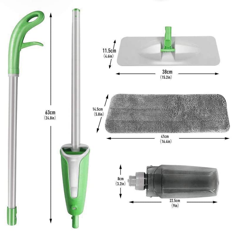 Spray Mop - 360 Degree Handle Wet & Dry Microfiber Floor Spray Mop